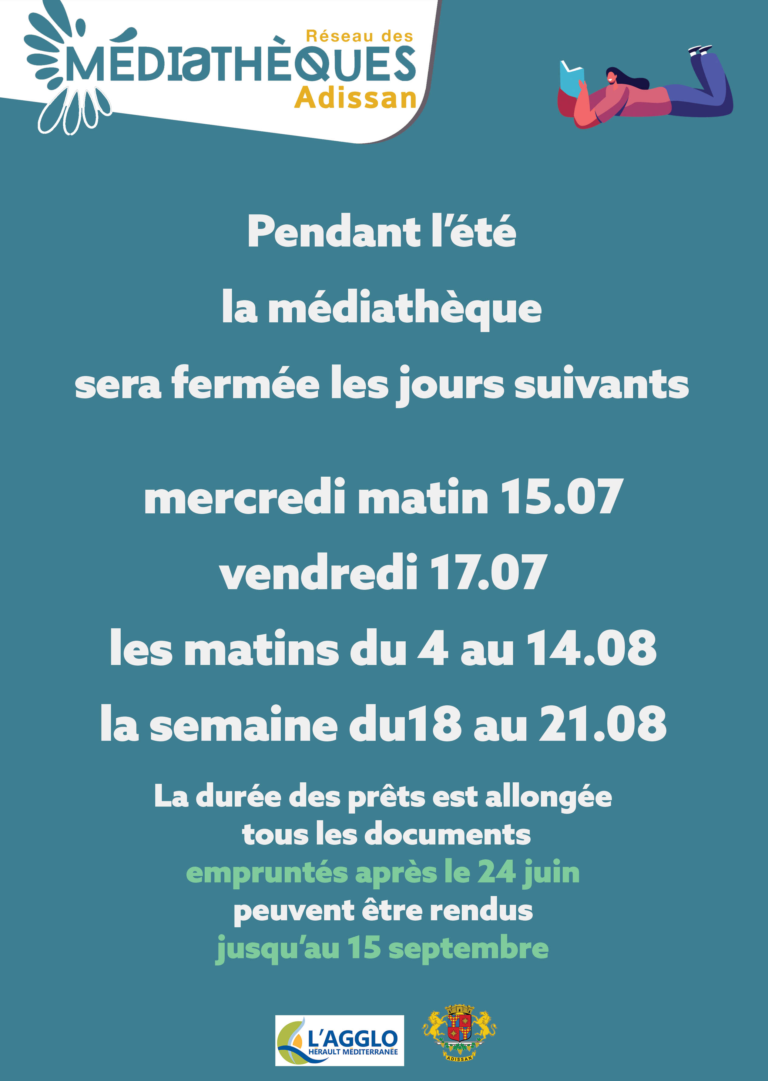 fermeture été adissan